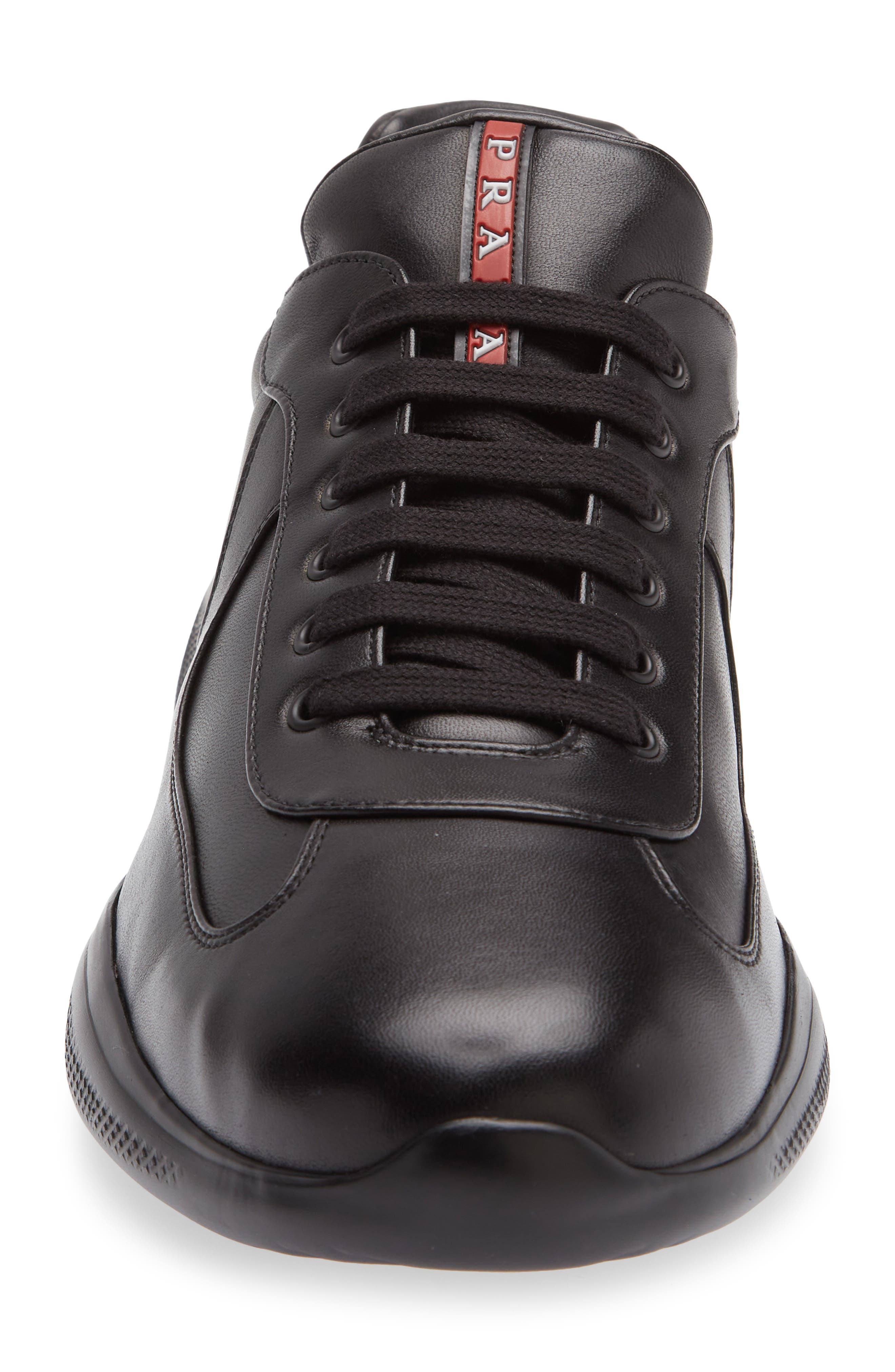 Prada America's Cup Sneaker, Alternate, color, Nero