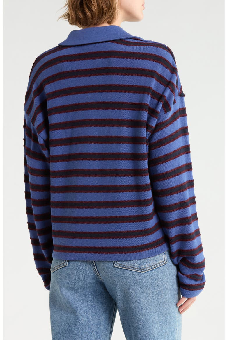 Maumau Cotton Polo, Alternate, color, WATERFALL BLUE