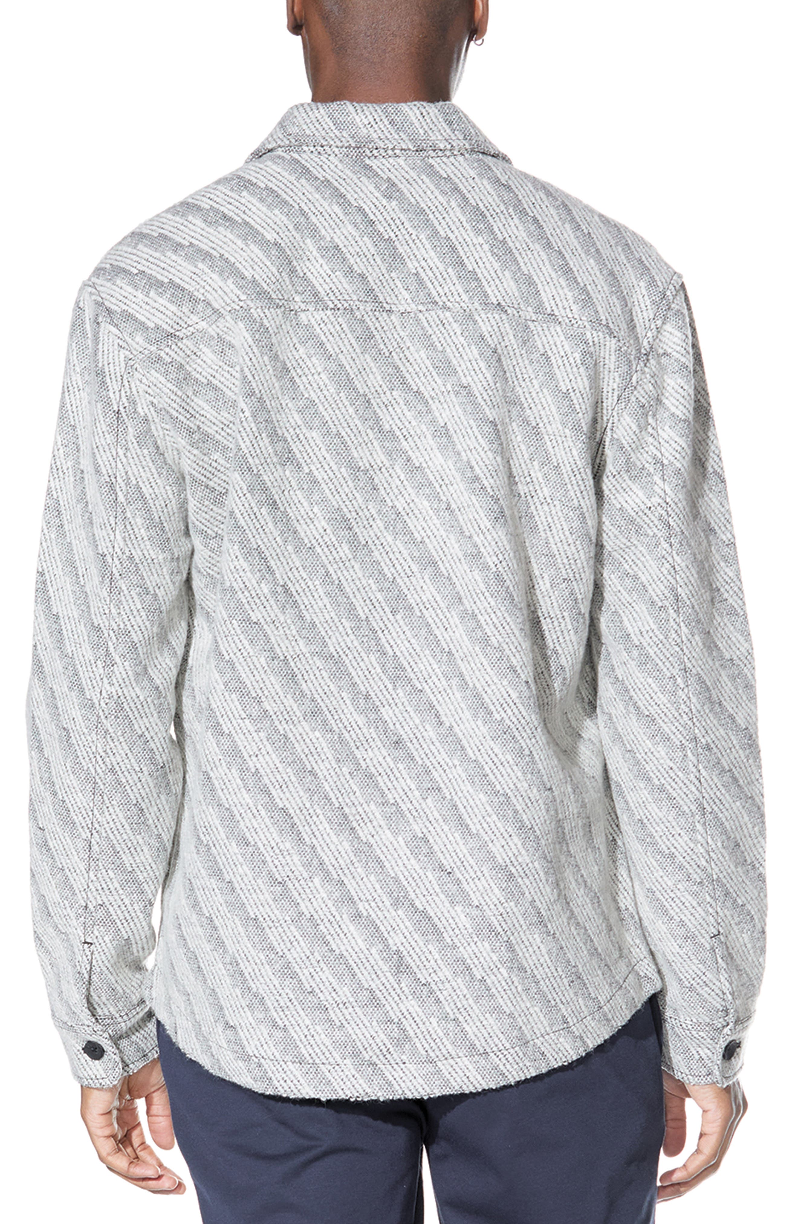 Civil Society Stripe Textured Overshirt (Men) | Nordstromrack