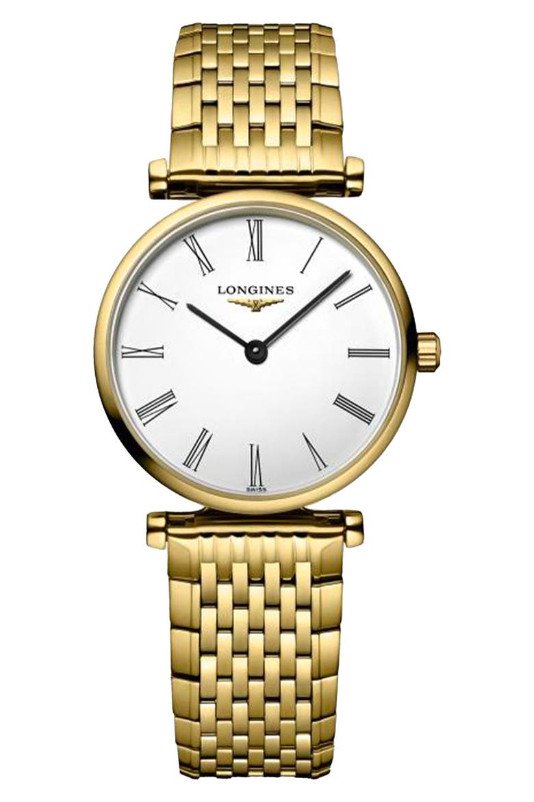 La Grande Classique Bracelet Watch, 24mm, Main, color, WHITE