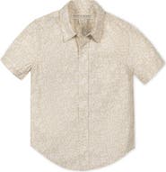 Hope & Henry Kids' Linen Short Sleeve Shirt