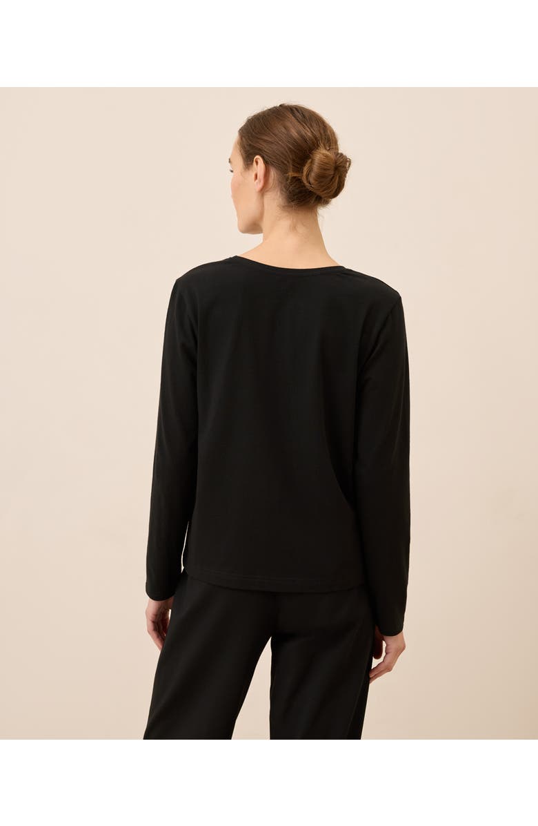 Pact Organic Cotton Cool Stretch Relaxed Sleep Shirt, Alternate, color, Black