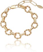 Ettika Twisted Oval Link Chain Bracelet