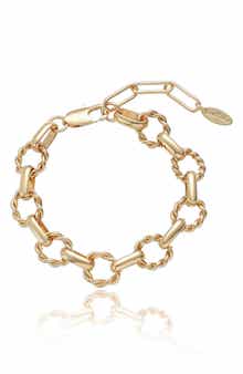 Ettika Twisted Oval Link Chain Bracelet