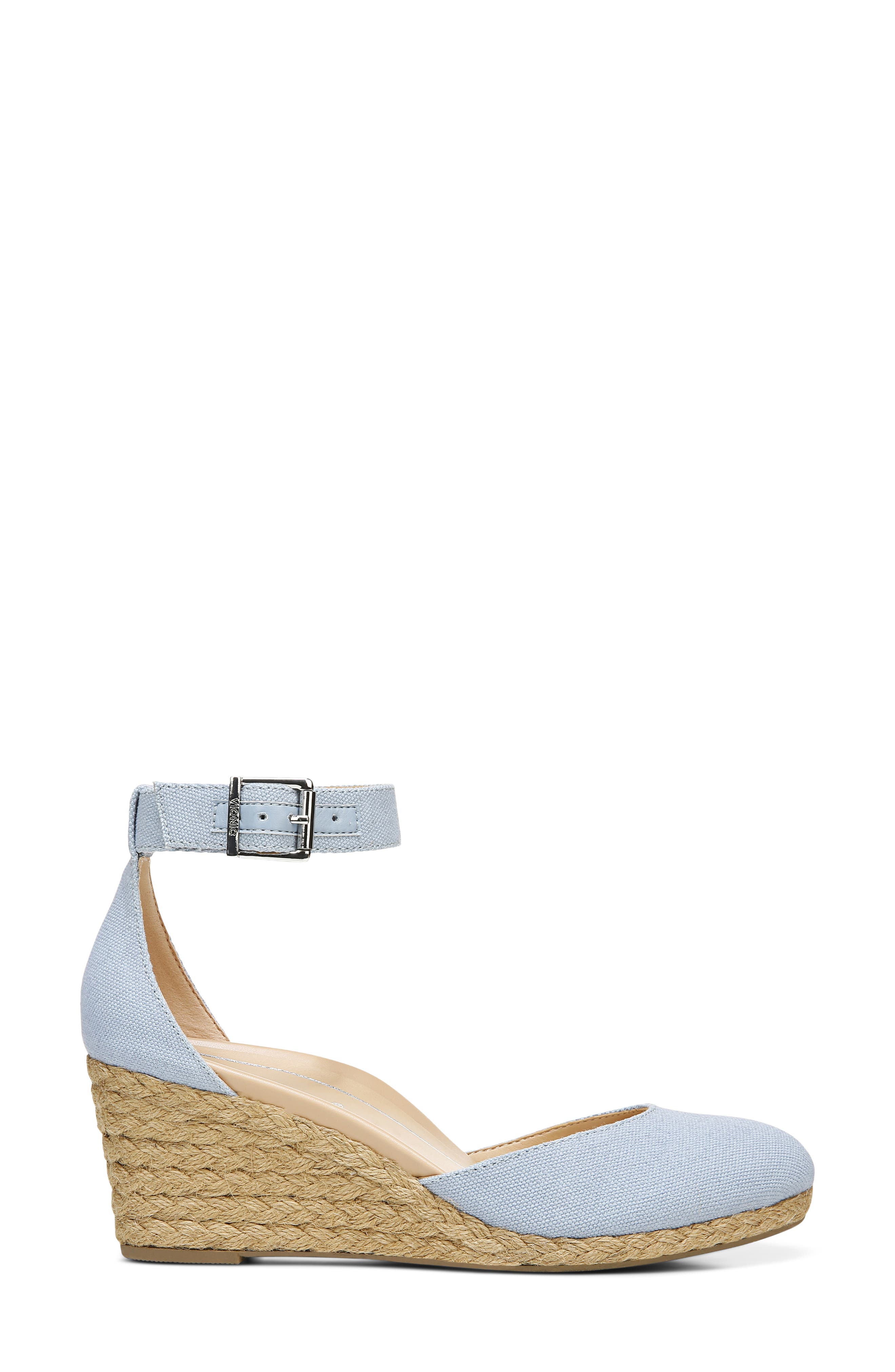 Amy Wedge Espadrille Sandal, Alternate, color, SKY CANVAS