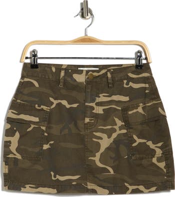 Camo Cargo Miniskirt