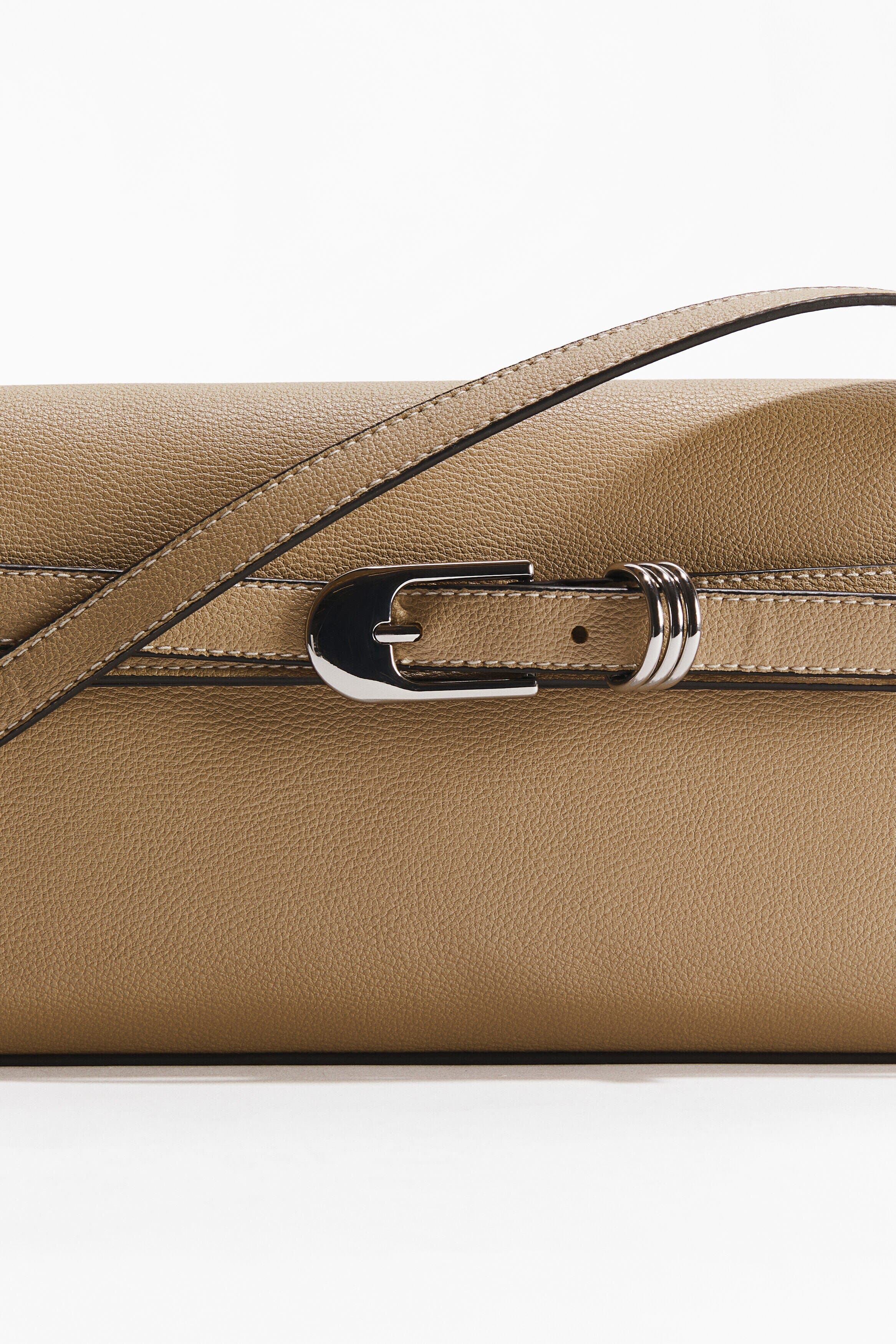 Strap-detail Shoulder Bag, Alternate, color, Beige