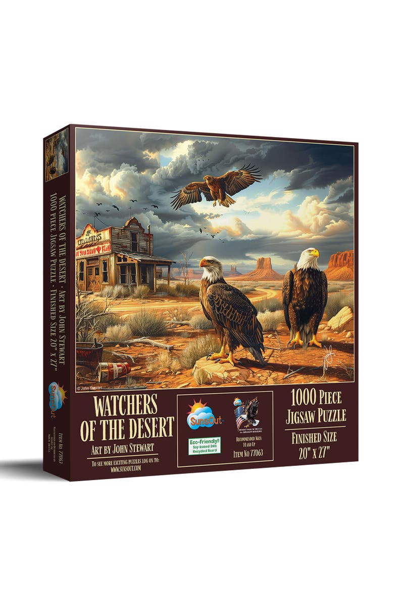 Sunsout Watchers of the Desert 1000 piece Jigsaw Puzzle for Adults, Main, color, Multicolor