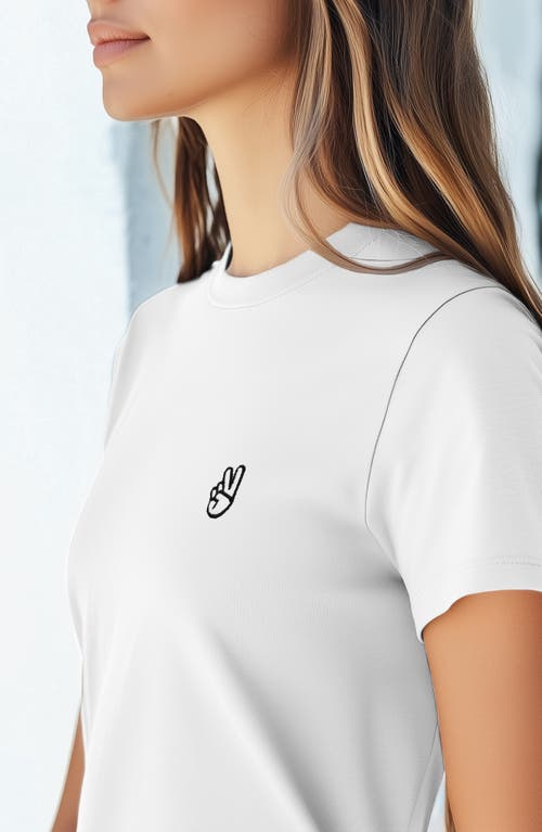 Dalix Womens Peace Sign Jersey Relaxed Tee