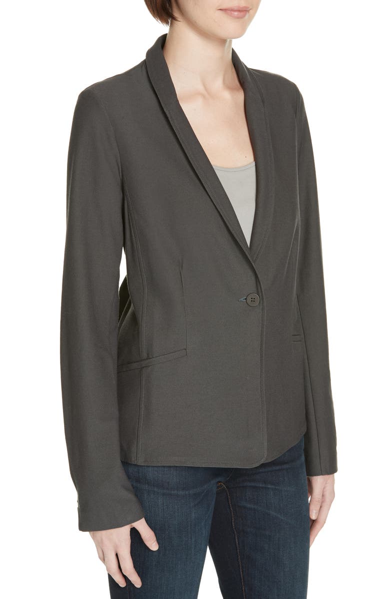 Eileen Fisher Washable Stretch Crepe Jacket, Alternate, color,