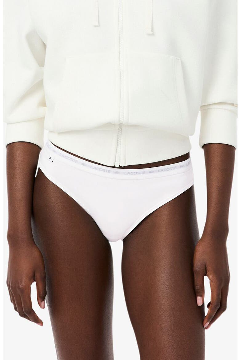 3-Pack Stretch Cotton Bikini Briefs, Alternate, color, BLACK/ WHITE/ SILVER CHINE