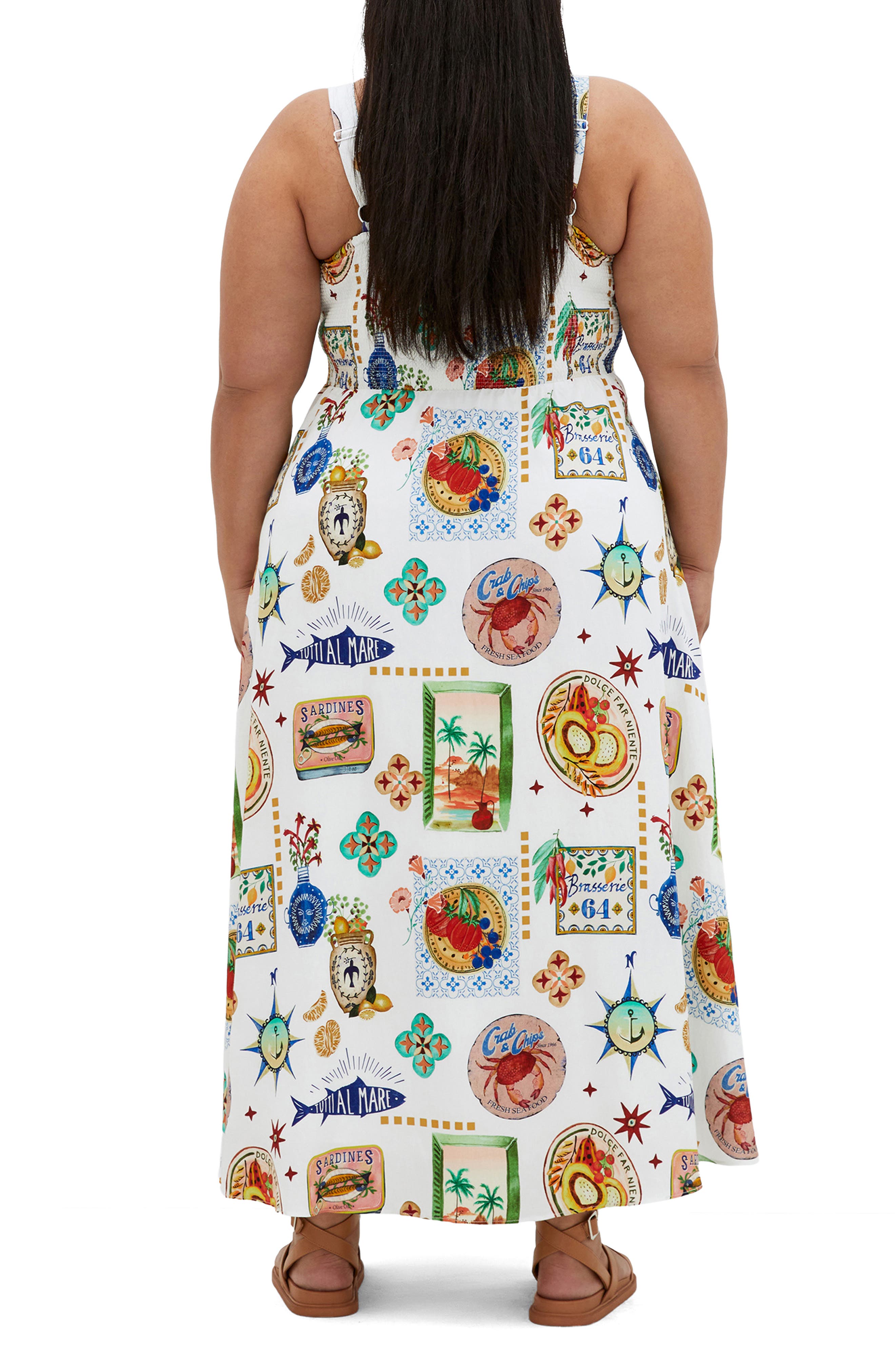 Capria Print Sleeveless Maxi Dress - image 2