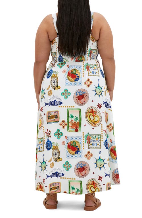 City Chic Capria Print Sleeveless Maxi Dress