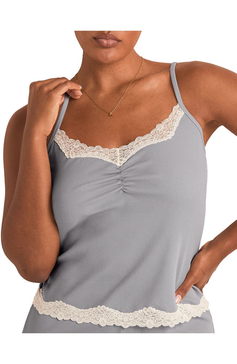 Adore Me Rib Knit & Lace Cami Top, Main, color, 