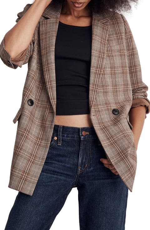 Caldwell Plaid Double Breasted Blazer