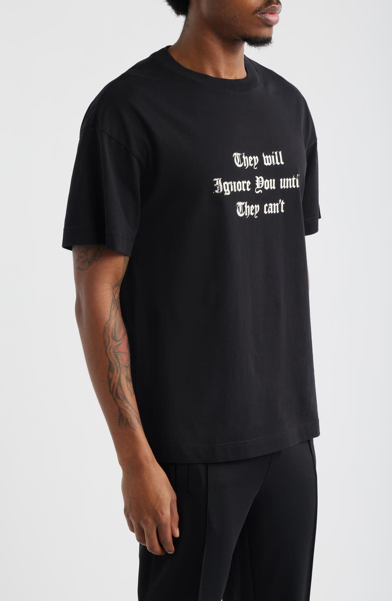 Palm Angels Statement Graphic T-Shirt, Alternate, color, Black Off White