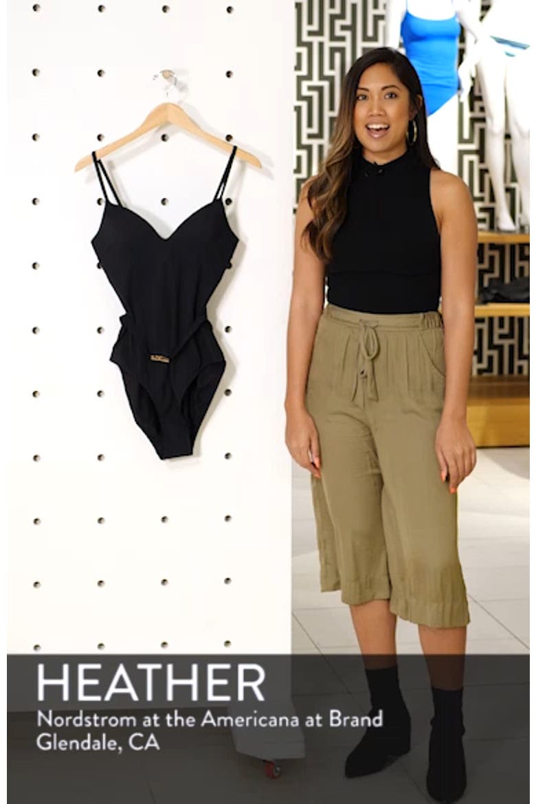 Belted One-Piece Swimsuit video
