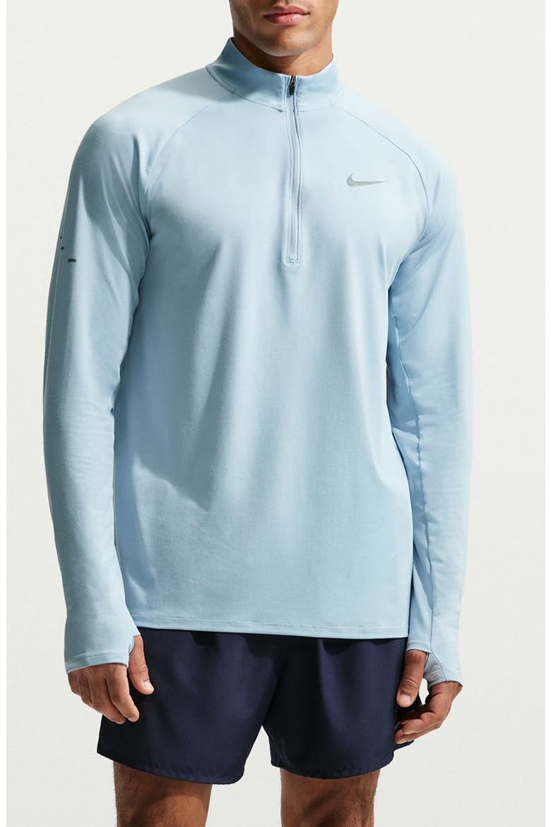 Dri-FIT Stride Half Zip Running Top, Main, color, LIGHT ARMORY BLUE