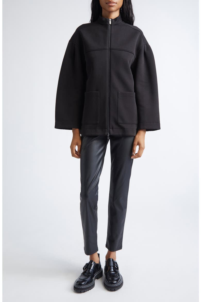 Cadice Cotton Blend Jacket, Alternate, color, BLACK
