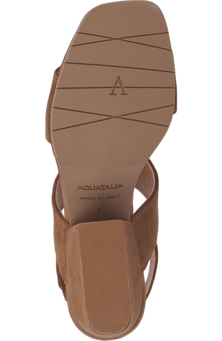 Aquatalia Rayma Water Repellent Slingback Sandal, Alternate, color, Champagne