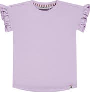 Stains and Stories by Babyface Ruffled Cap Sleeve T-Shirt