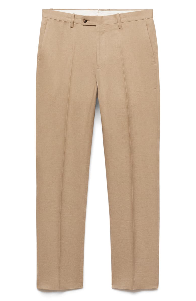 MANGO Slim Fit Suit Pants, Alternate, color, Beige