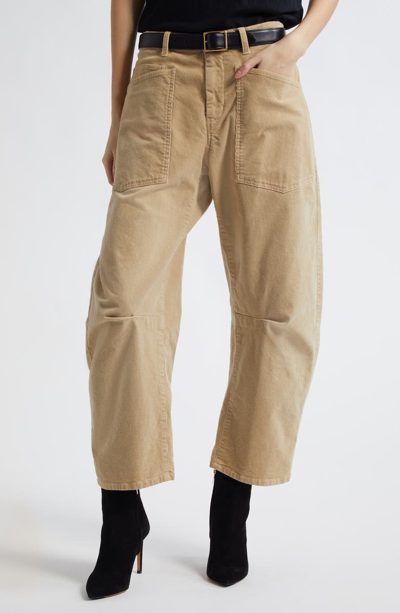 Nili Lotan Shon Corduroy Pants, Main, color, Sabbia