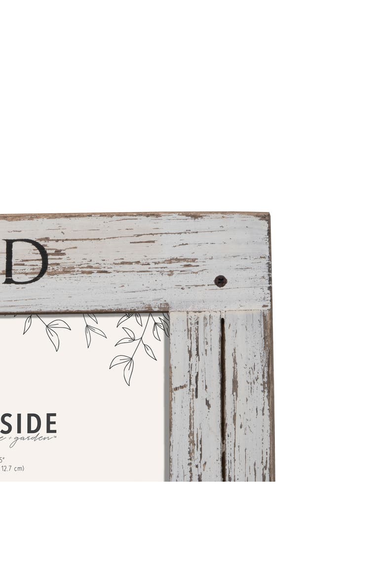 You Are Loved 5x7 Distressed Wood Picture Frame, Alternate, color, White
