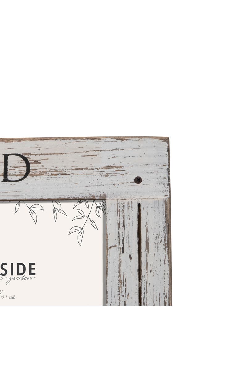 Foreside Home and Garden You Are Loved 5x7 Distressed Wood Picture Frame, Alternate, color, White