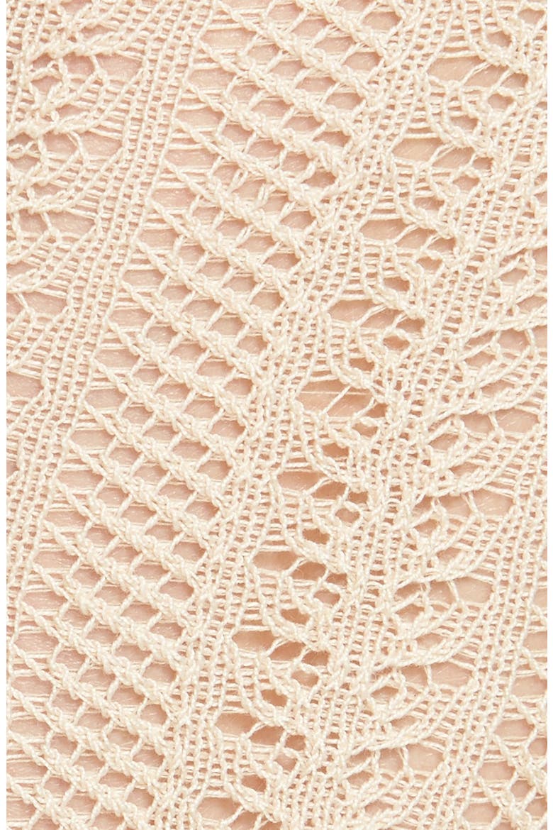 'Hammock' Openwork Knit Thigh High Socks, Alternate, color, OATML HTHR