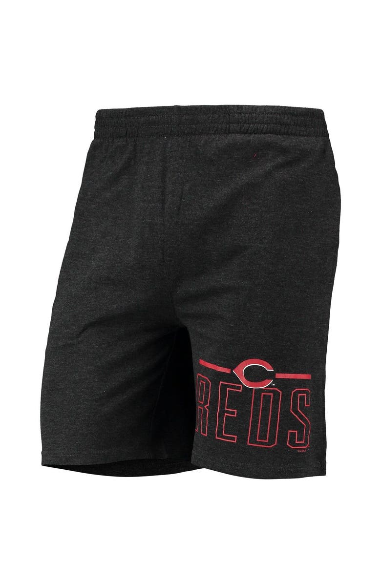 CONCEPTS SPORT Men's Concepts Sport Black/Red Cincinnati Reds Meter T-Shirt and Shorts Sleep Set, Alternate, color,