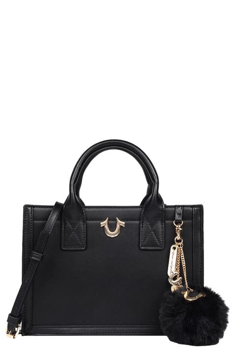 Pompom Keychain Horseshoe Tote Bag