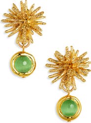 Karine Sultan Starburst Clip-On Drop Earrings
