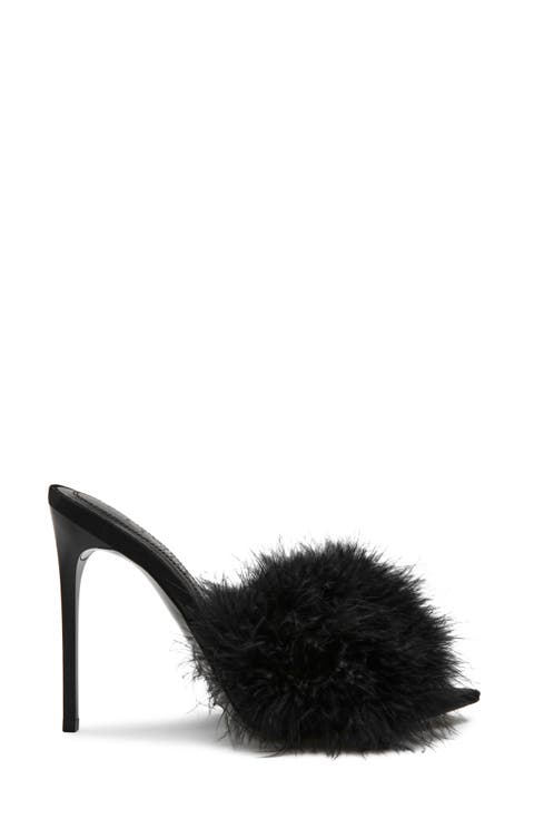 Ashbey Faux Feather Sandal (Women)