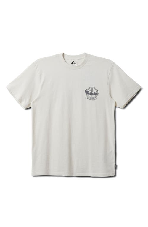 Quiksilver Wake Up World Graphic T-shirt In Tofu