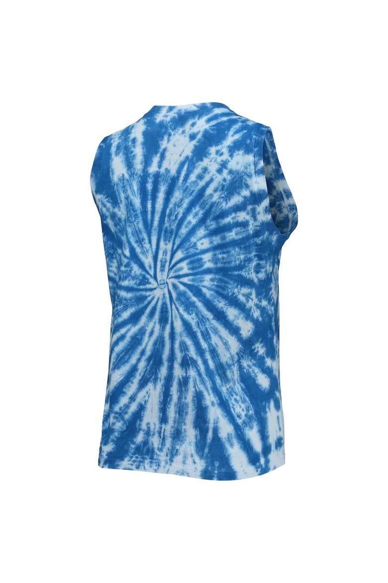 Women's Lauren James Royal Dallas Cowboys Tie-Dye Jersey Boxy Tank Top, Alternate, color, Royal