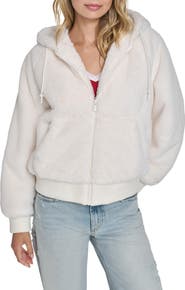 Champion Faux Fur Bomber Hoodie