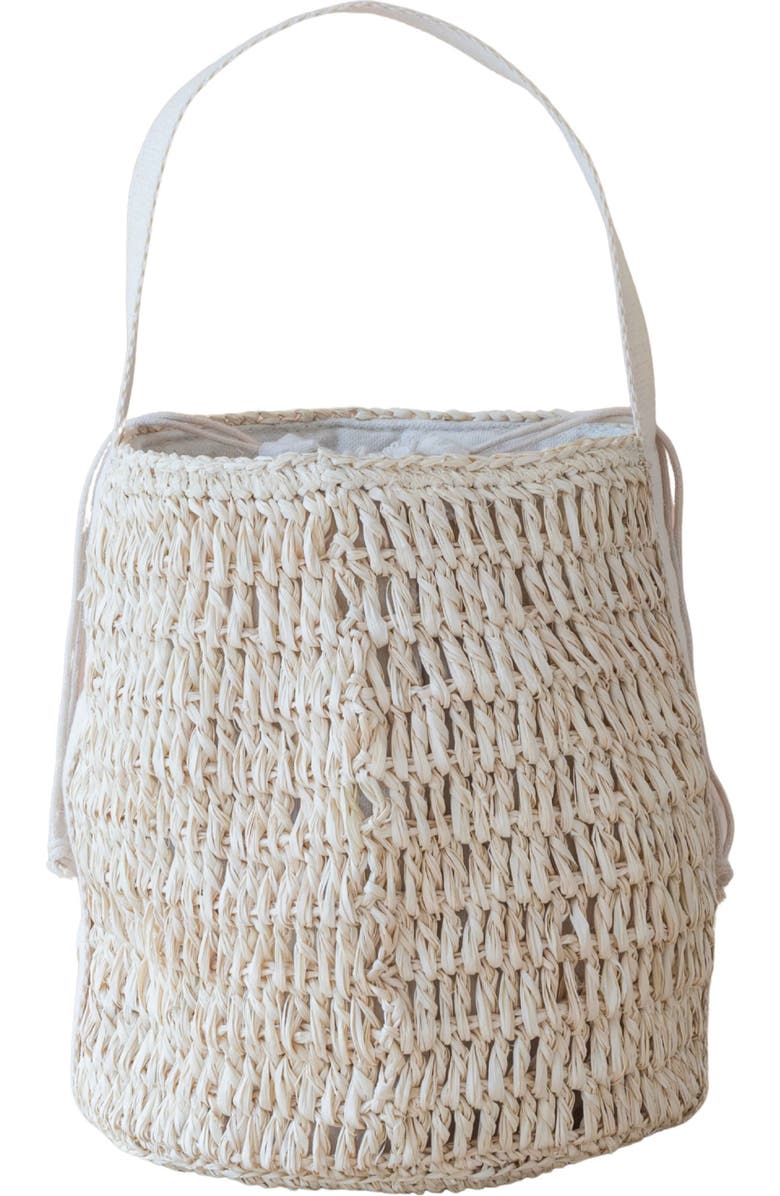 LIKHA Raffia Bucket Bag, Main, color,