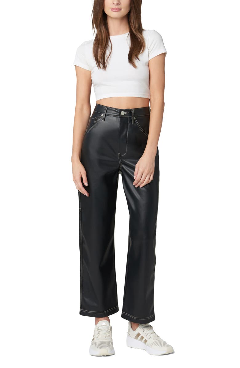 BLANKNYC Faux Leather Utility Pants, Alternate, color,