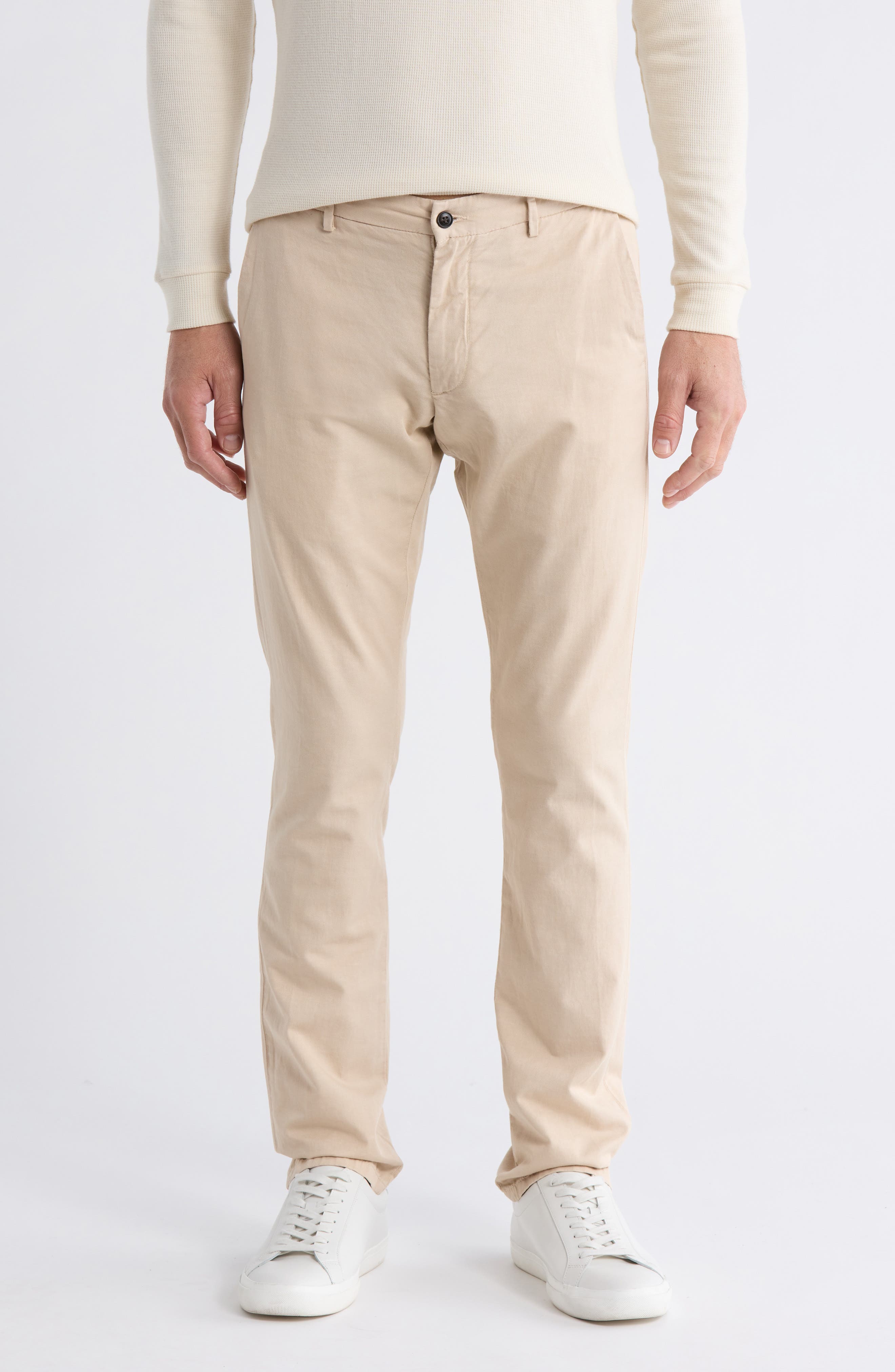 Peter Millar Somerset Flat Front Cotton & Linen Blend Pants