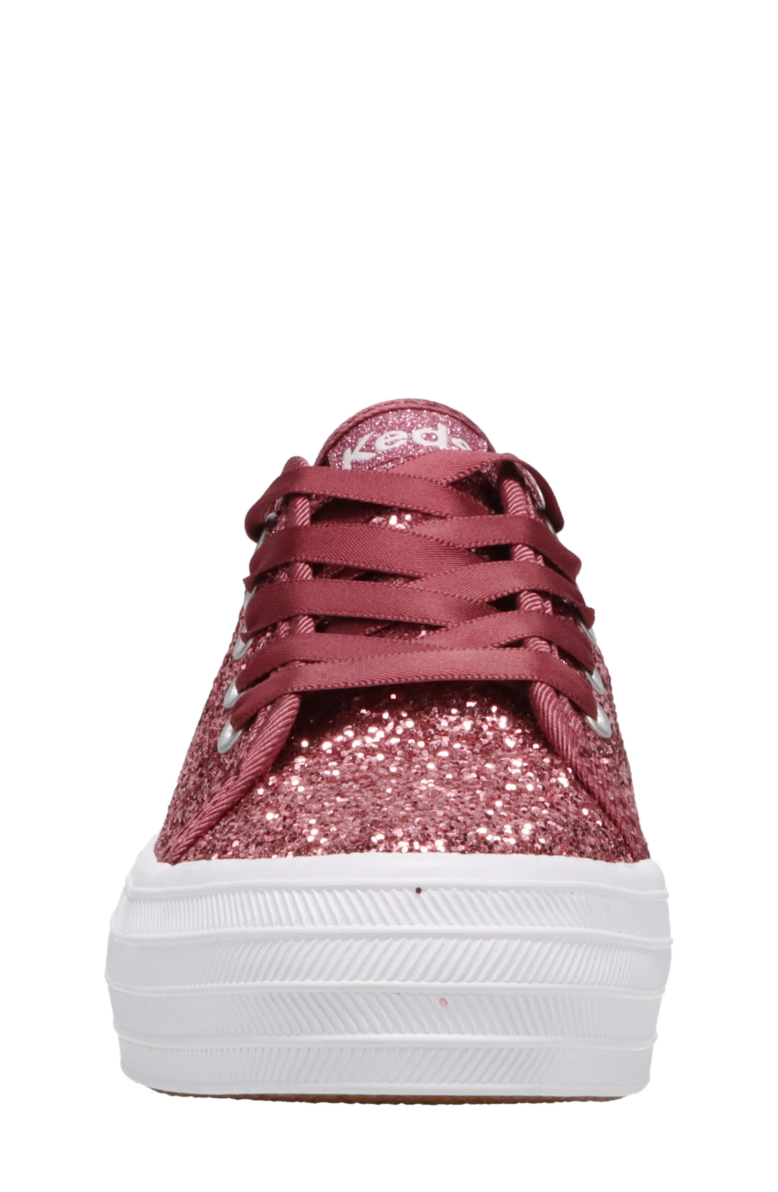 Keds<sup>®</sup> Kids' Triple Up Glitter Celebration Sneaker, Alternate, color, 