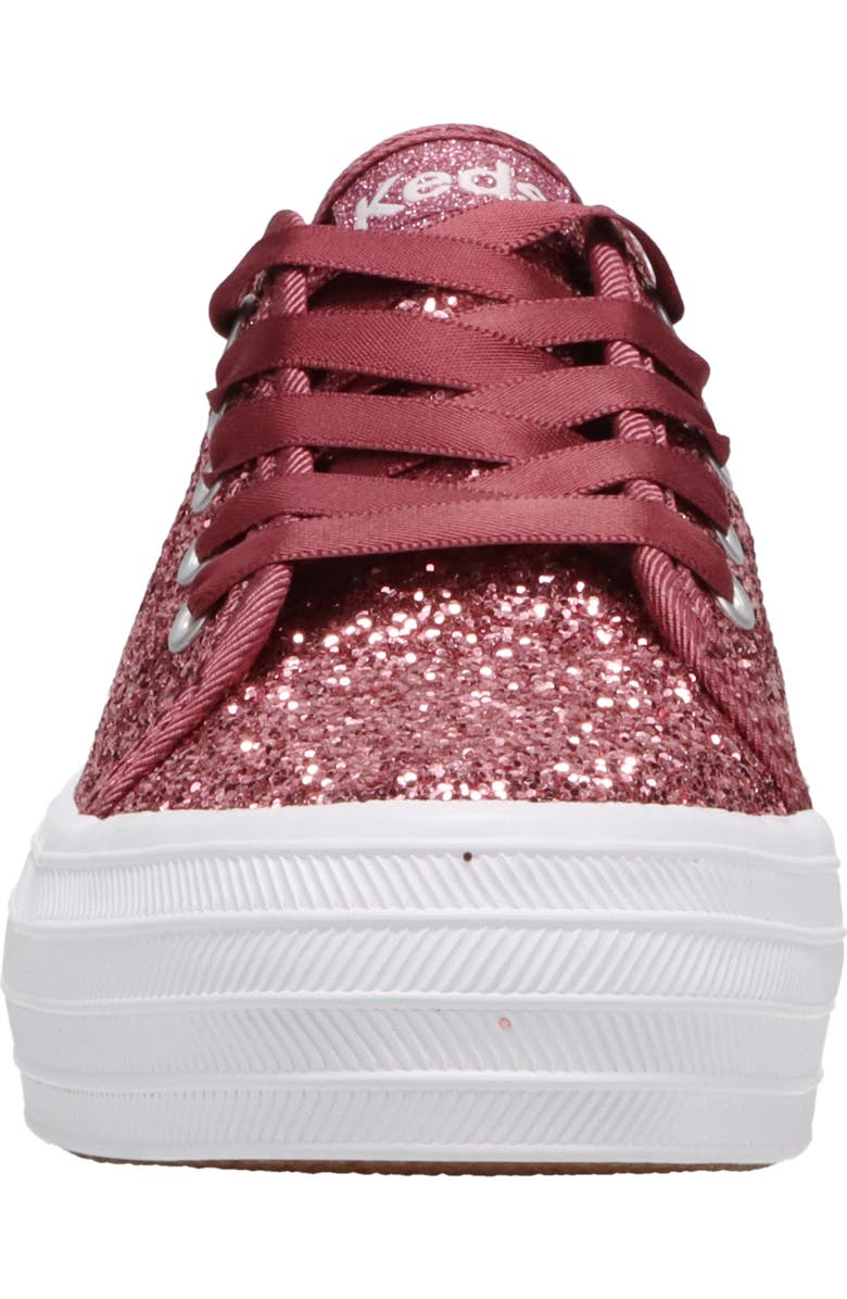 Keds<sup>®</sup> Kids' Triple Up Glitter Celebration Sneaker, Alternate, color,