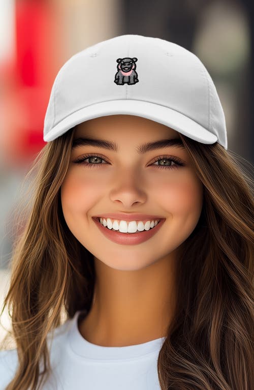 DALIX DALIX HIPPO EMBROIDERED ADJUSTABLE HAT