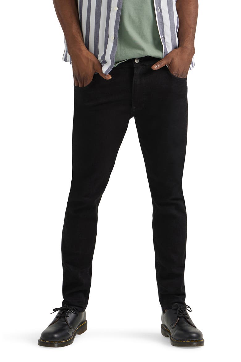 Rider Stretch Slim Straight Leg Jeans, Main, color, CLEAN BLACK