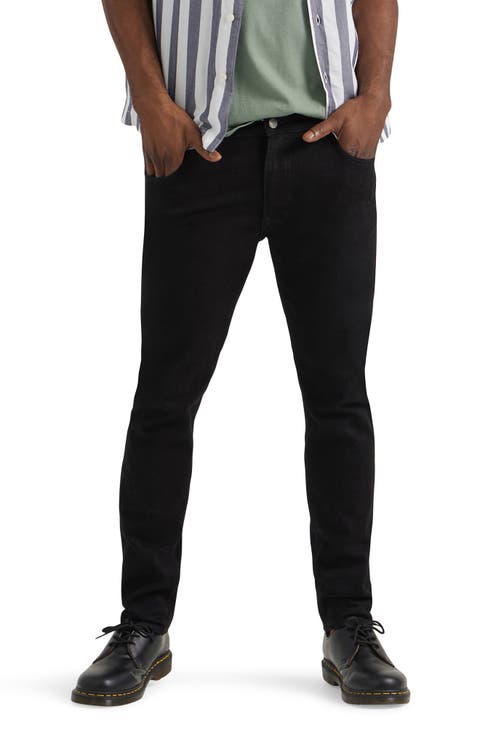 Rider Stretch Slim Straight Leg Jeans (Clean Black)