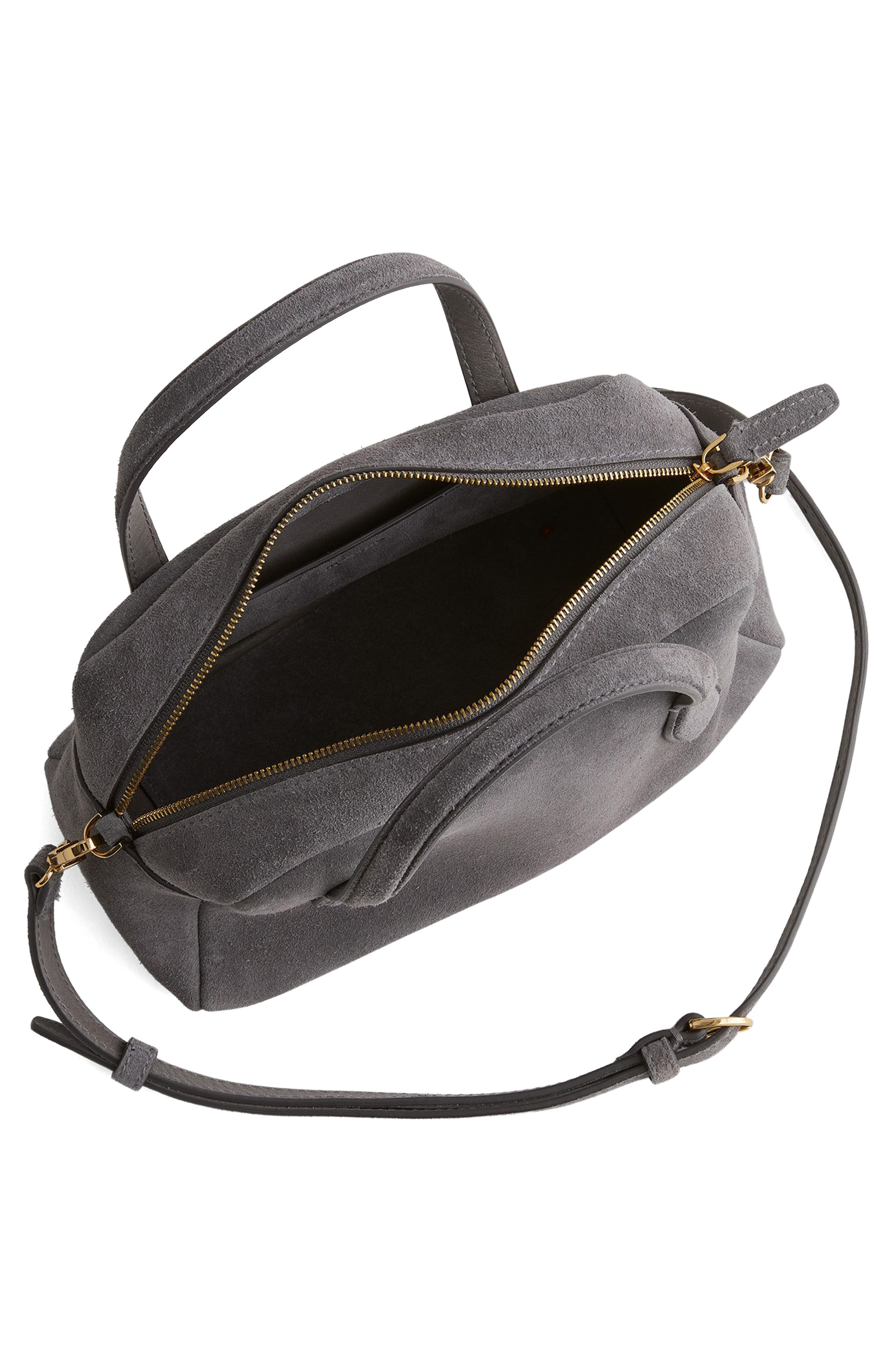 Madewell Medium Suede Crossbody Bag, Alternate, color, 