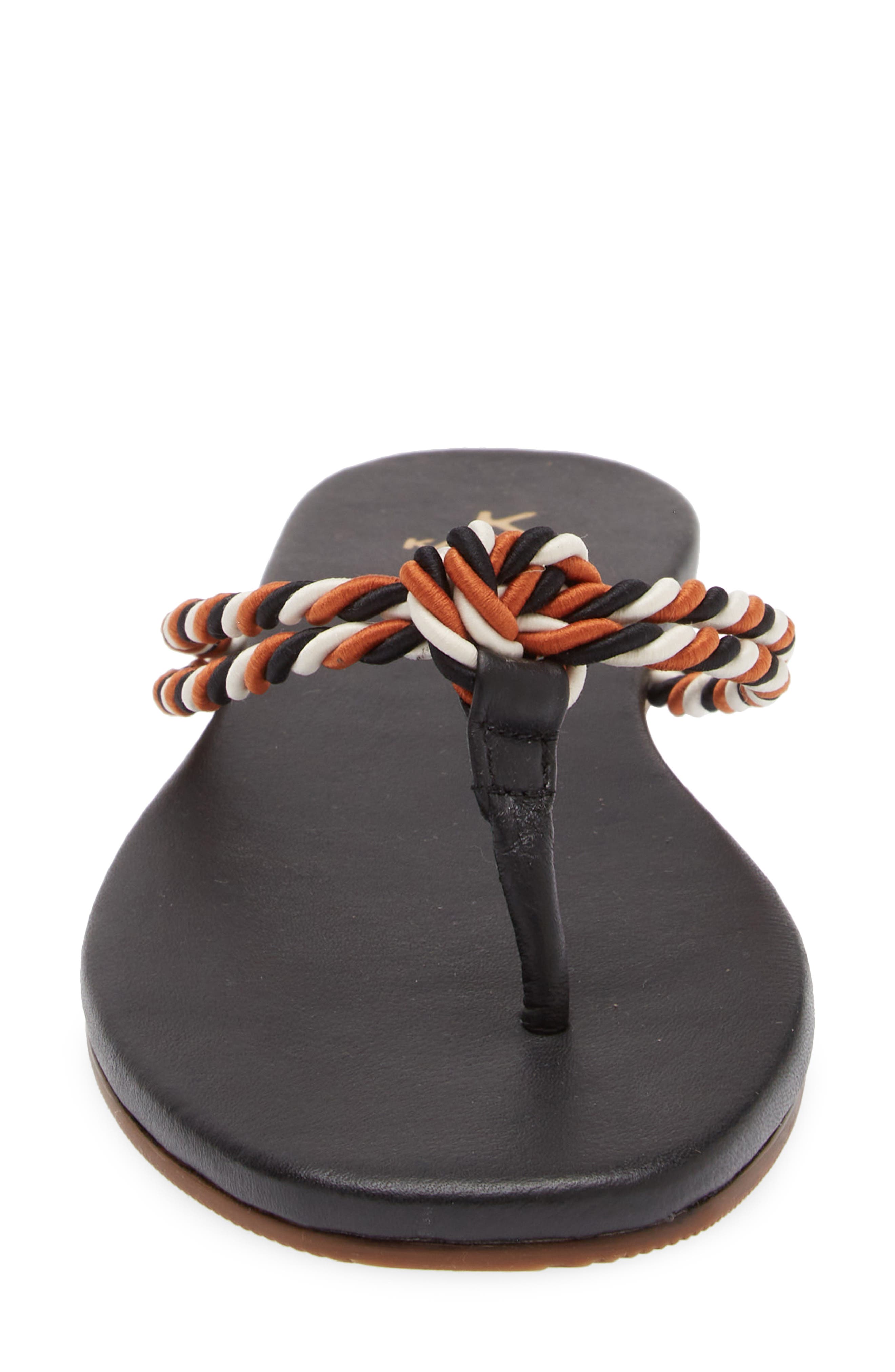 Kaanas Litibuan Corded Flip Flop, Alternate, color, Navy Multi