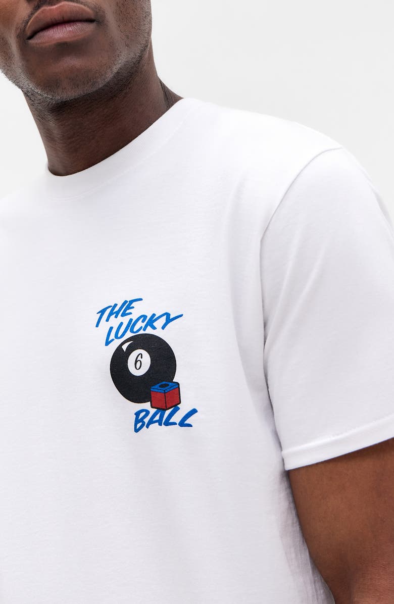 BDG Urban Outfitters Billiards Graphic T-Shirt, Alternate, color, White