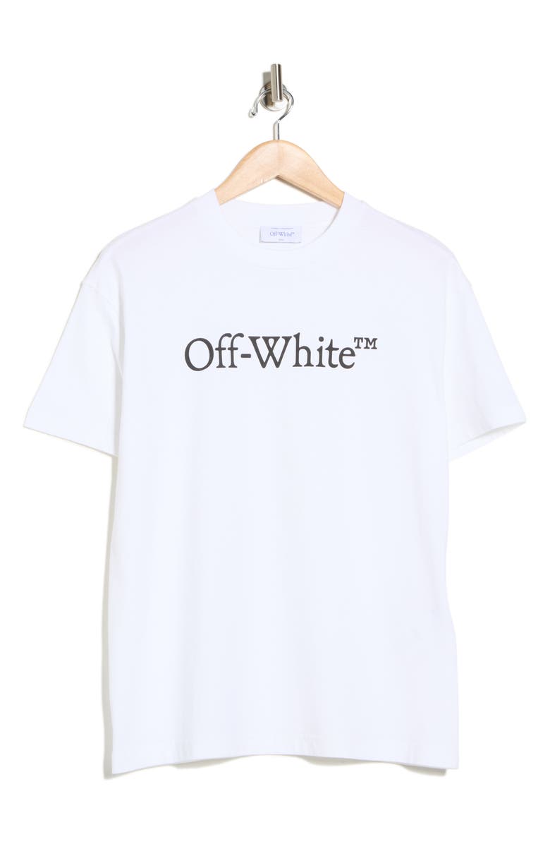 Off-White Big Logo Bookish Graphic T-Shirt, Alternate, color, 