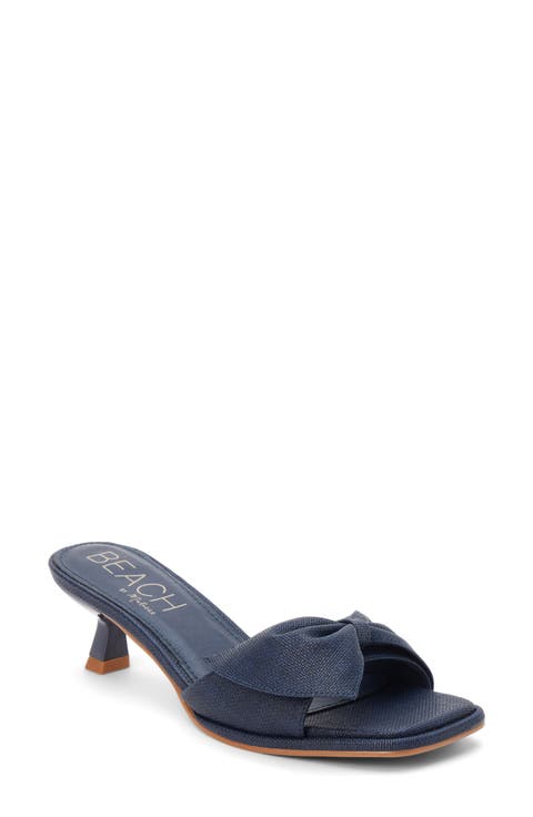 Pompano Kitten Heel Slide Sandal (Women)